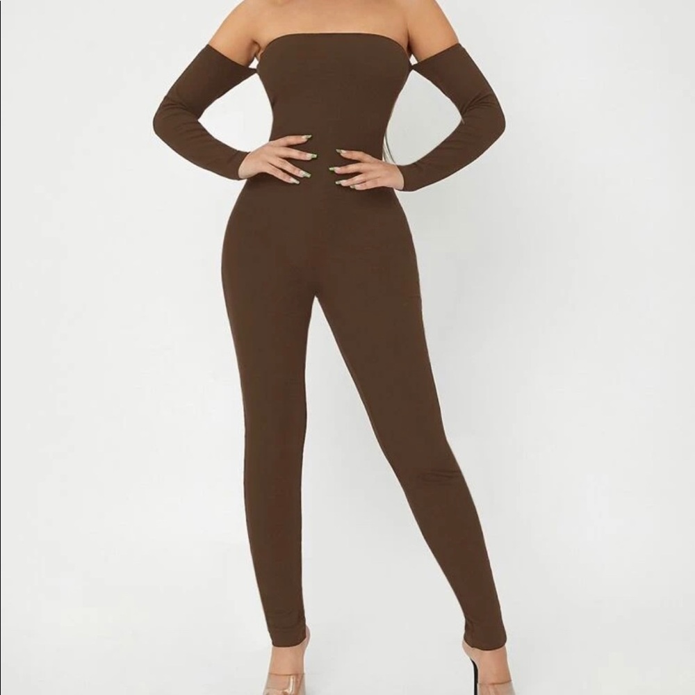 SHEIN Brown Jumpsuit